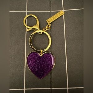 Sephora Gold and Purple Heart Key Holder